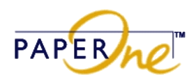 Logo kancelářského papíru PaperOne Logo kancelářského papíru PaperOne